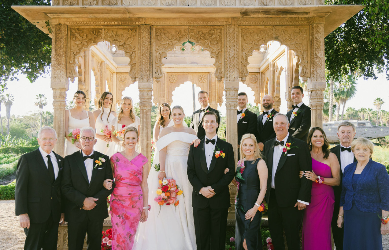 Mason and Sarah at their wedding